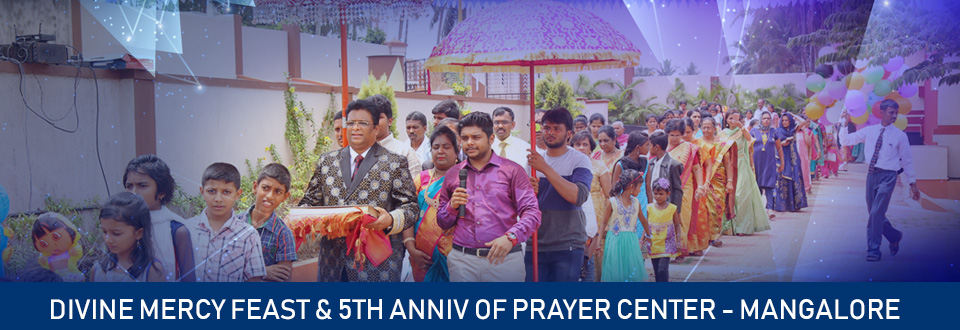 Grace Ministry Celebrated the Feast of Divine Mercy 2018 along with the 5th Anniversary of Prayer Center with grandeur in Mangalore here on April 6, 2018.